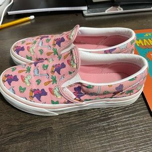 Vans Slip On Surf Dino Kids Shoes SIZE 3